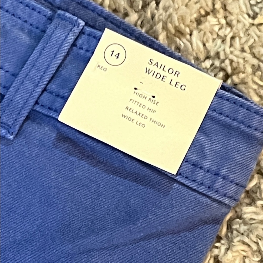 NWT Women's High-Rise Sailor Wide Leg Ankle Jeans - Picture 4 of 6